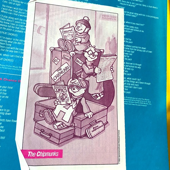 CHIPMUNK ROCK 80’s ALVIN, SIMON & THEODORE VINYL RCA RECORD ALBUM & SLEEVE 12” - Picture 13 of 15
